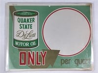 Unused Quaker State Price Card
