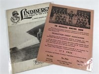 1946 The Docialites & 1927 Lindbergh Song Sheet
