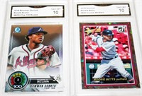 Graded Rookie Cards - Acuna, Mookie Betts