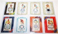 (8) Patch Cards, 1 Auto - Baseball Cards