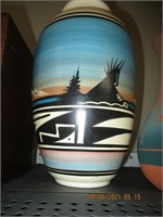 Native American Pottery  Signed
