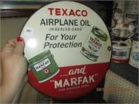 Porcelain Texaco Airplane Oil Sign