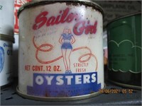 12 oz. Sailor Girl Oyster Can-Chicago, Ill