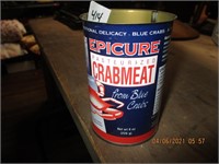 8 oz. Epicure Crabmeat Can-Cambridge, Md