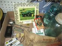 Box Lot of Misc.-Canning Jars,Hair Clippers,