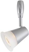 120-Volt Silver Flex Track Lighting Glass Shade