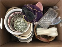 Box of Candles, Ceramic Items, Bowls,