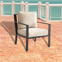 Metal Outdoor Armrest Lounge Chair