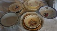 20 pieces assorted dishes: Homer Laughlin, etc
