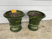 2 Planters on Front Porch