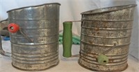 2 vintage flour sifters for one money