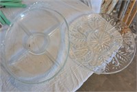 2 glass platters for one money