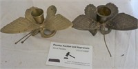 2 butterfly candle holders for one money