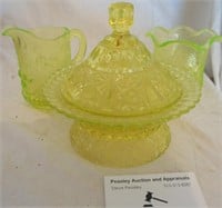 yellow glass; 3 pieces for one money