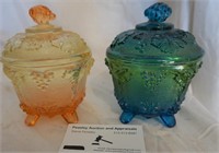 2 covered candy dishes for one money