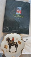 Canada book and plate
