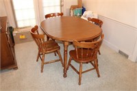 SOLID WOOD TABLE WITH 4 CHAIRS