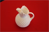 HOBNAIL MILK GLASS PITCHER POSSIBLY FENTON