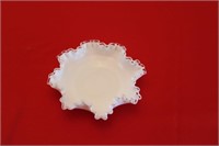 HOBNAIL MILK GLASS CANDY DISH FENTON