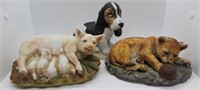 Lot of 3 Homco Animal Figures