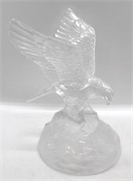 Art Glass Eagle Figure - 8" tall
