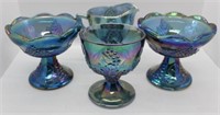 Lot of 4 Carnival Glass Items
