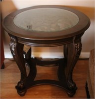 Side Table w/ Glass insert - Ashley Signature
