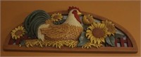 Chicken Wall Art - 23" x 11"