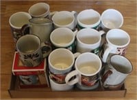 Tray Lot of Coffee Mugs