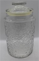 Glass Canister Jar - 11" tall