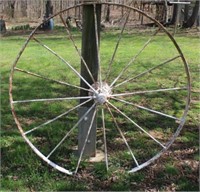 Large Metal Wagon Wheel - 54" round