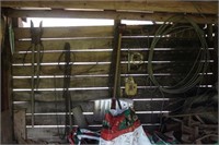 Lot of Assorted Hanging Items-on back wall