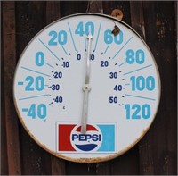 Vintage Pepsi Thermometer - AS IS - no glass
