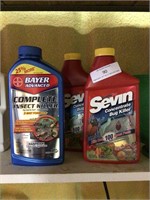 1 1/4 Bottles of Sevin & 1/2 Insect Killer