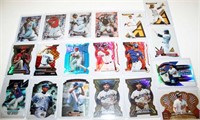 (19) Die Cut Baseball Cards - Koufax, Jeter