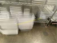 Plastic food containers, all sizes