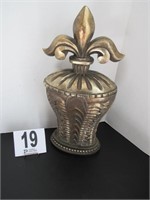 19" Tall Lidded Deco Piece