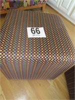 18x18x18" Cube Rolling Stool