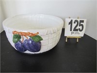 Grape Themed Hand Painted Bowl