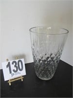 10" Tall Pressed Glass Vase