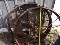 2 - 44in Iron wheels