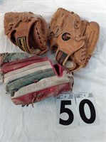 baseball  gloves