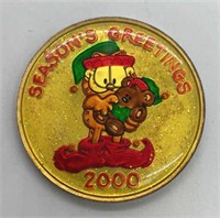 1 Oz. .999 Silver Garfield Cat Silver Coin