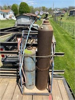 ACETYLENE TANK AND CART