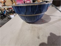 7 inch Blue Crock Bowl