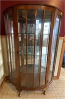 50" Curved Glass Curio Cabinet