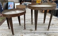 14 & 17" Oval Metal Tables