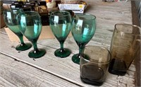 Large Lot  of Water Glasses & Goblets