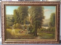 George Harris Antique Oil Painting