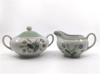 Clovelly Woods Ware Creamer and Sugar